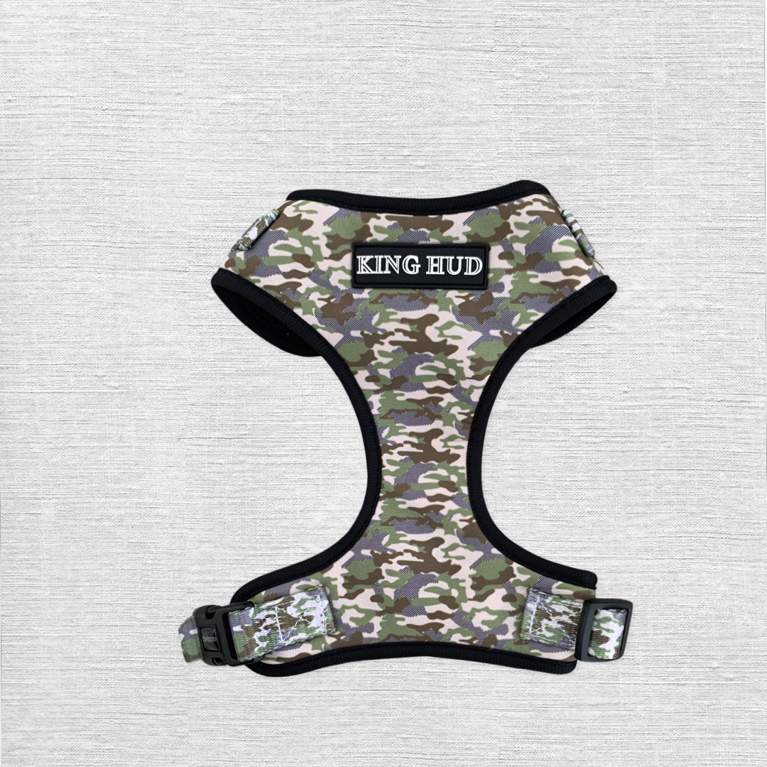 Dog harness came design. Cute, stylish dog accessories.