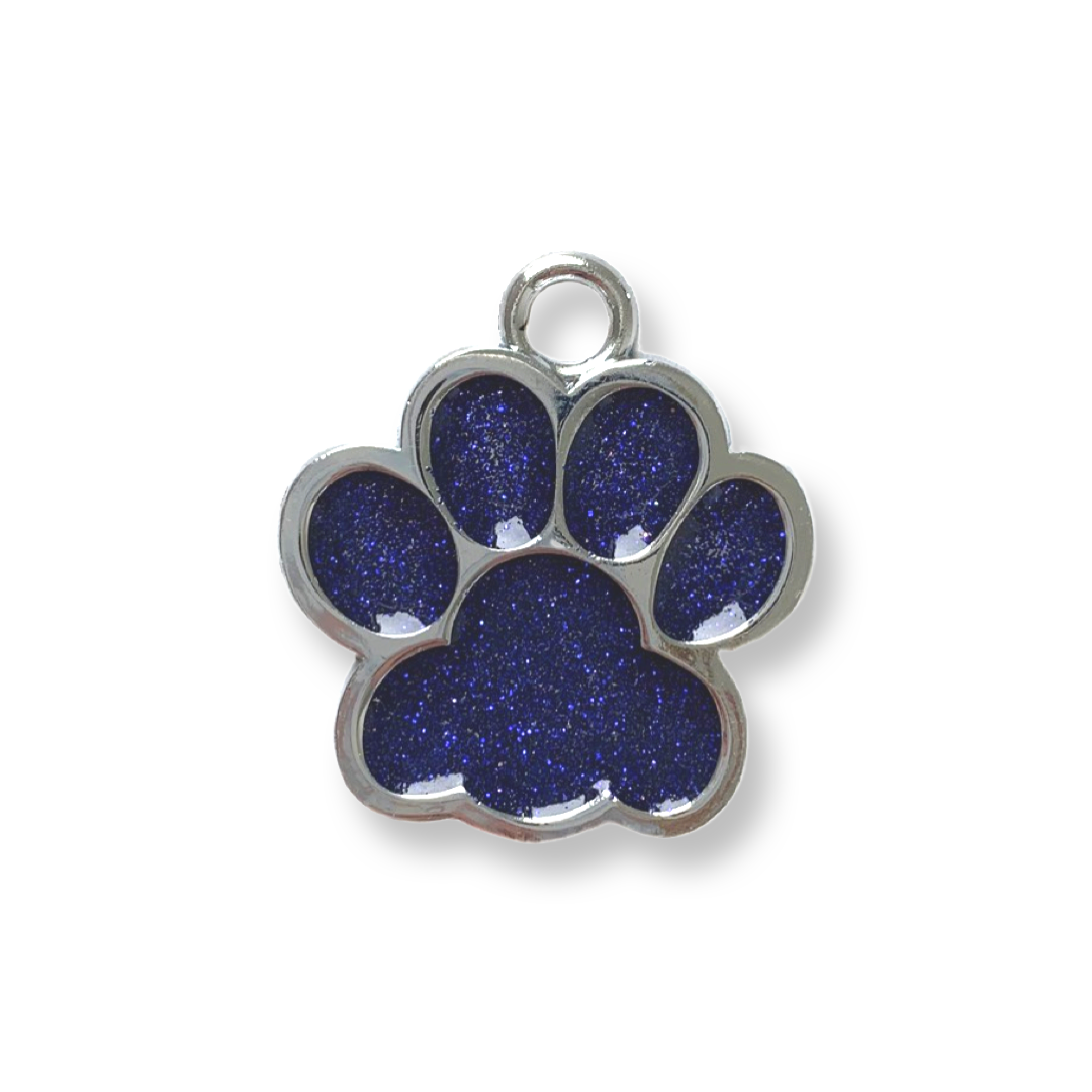 Paw Print Pet ID Tag