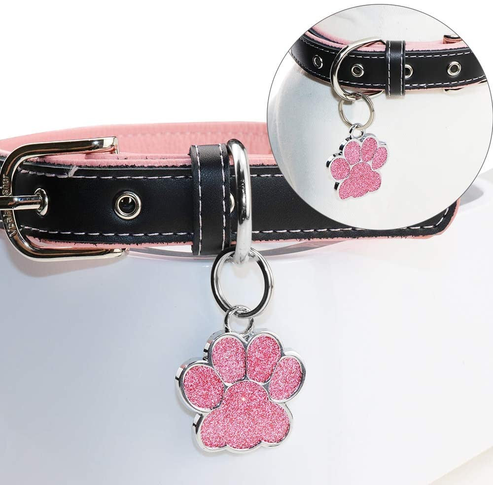 Paw Print Pet ID Tag